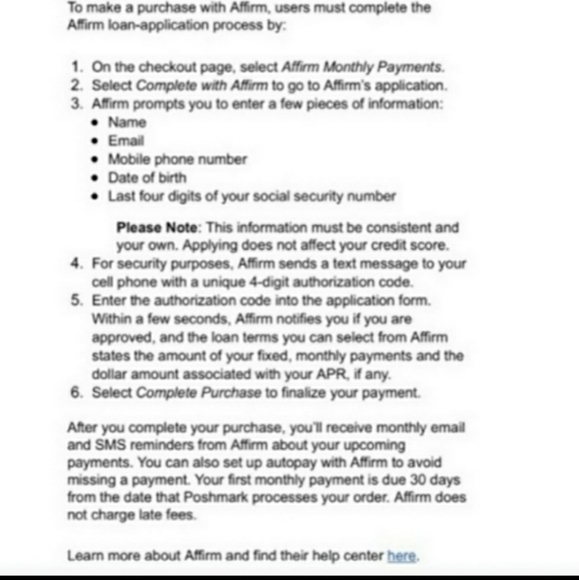 Affirm now excepted on purchases over $200 - Picture 2 of 2